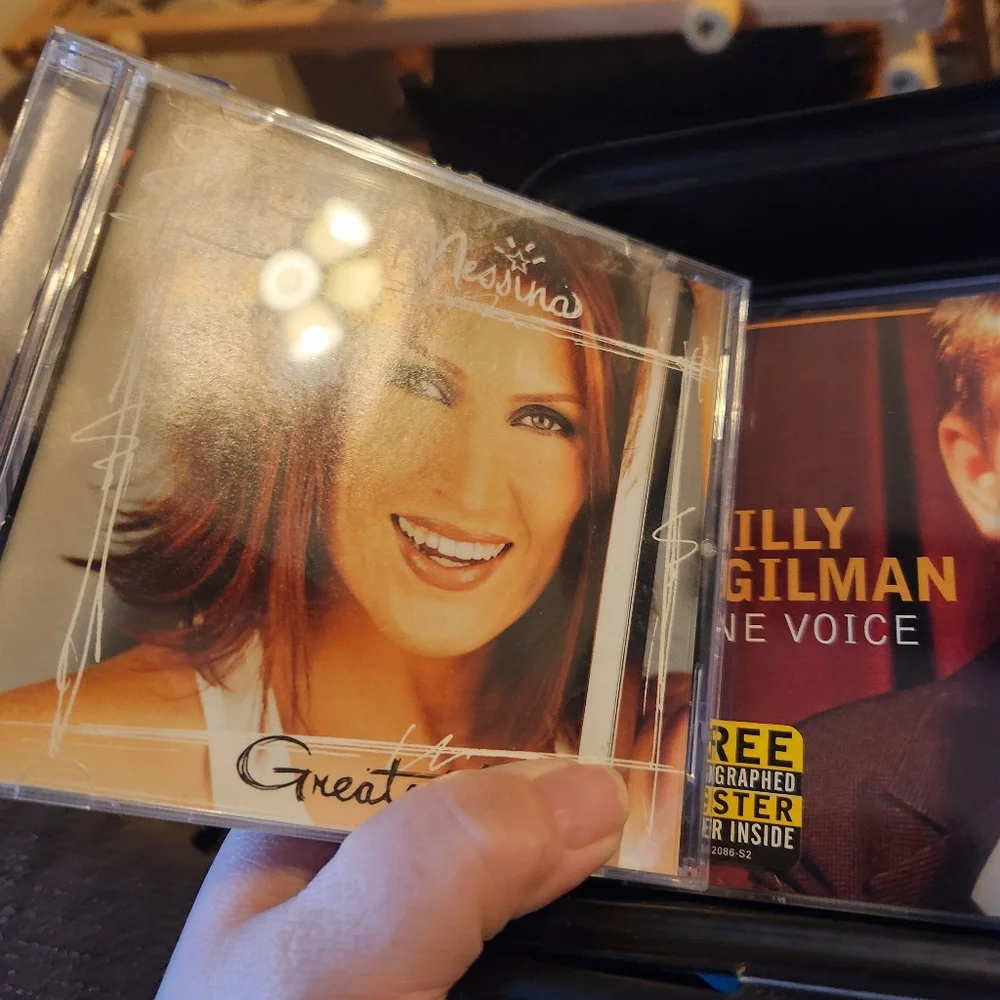 Many CD's With Black CD Storage Case